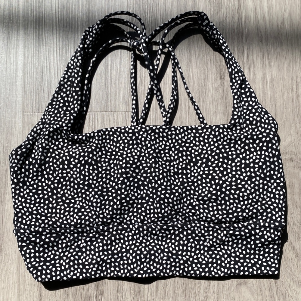 BuffBunny Revolution Sports Bra Onyx Black Bossy Print Medium - Picture 2 of 12